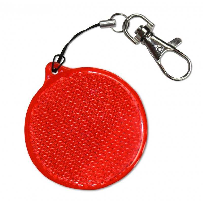 Rigid reflector on a chain / snap hook  - circle ZT-4