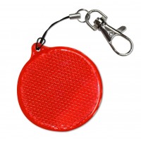 Rigid reflector on a chain / snap hook  - circle ZT-4
