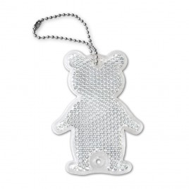 Rigid reflector on a chain / snap hook - bear ZT-8