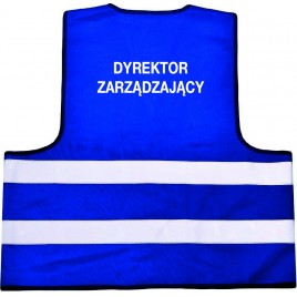 Kamizelka odblaskowa dla dorosłych 201/2P/B  - Niebieska