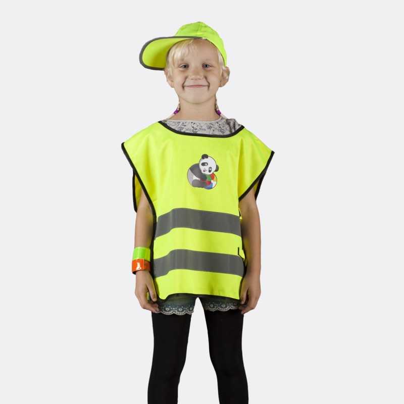 Kamizelka odblaskowa dla dzieci K203 KID Panda