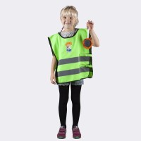 Светоотражающий детский жилет YoYo-K203 KID, с нанесённой печатью "Девочка"
