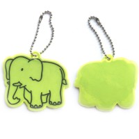 Reflektierender weicher Anhänger - gelber Elefant