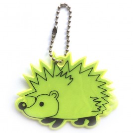 Reflektierender weicher Anhänger - gelber Igel