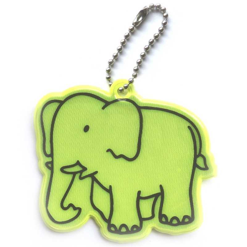 Reflektierender weicher Anhänger - gelber Elefant