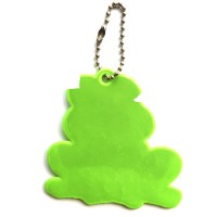 Reflektierender weicher Anhänger - grüner Frosch