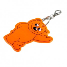 Zawieszka odblaskowa miękka - Bear czerwona