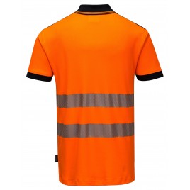 Koszulka Polo ostrzegawcza CE T180 pomarańczowa