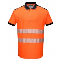 Koszulka Polo ostrzegawcza CE T180 pomarańczowa
