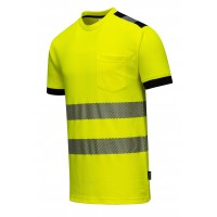 T-Shirt ostrzegawczy CE T181 żółty