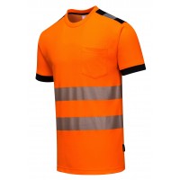 T-Shirt ostrzegawczy CE T181 pomarańczowy