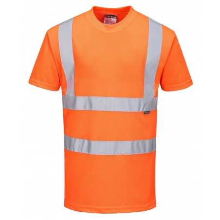 T-shirt ostrzegawczy CE RIS RT23 pomarańczowy