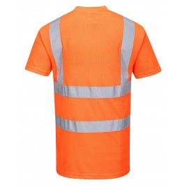 T-shirt ostrzegawczy CE RIS RT23 pomarańczowy