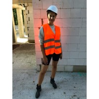 Reflektierende Netzweste für Erwachsene YoYo-201/2P/P/S  - orange