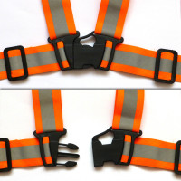 Reflektierender Gummigürtel für Erwachsene - orange