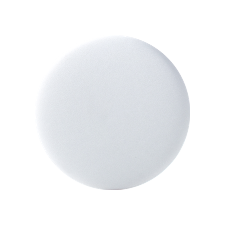 Odblaskowy button reklamowy - biały