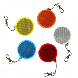 Rigid reflector on a chain / snap hook  - circle ZT-1